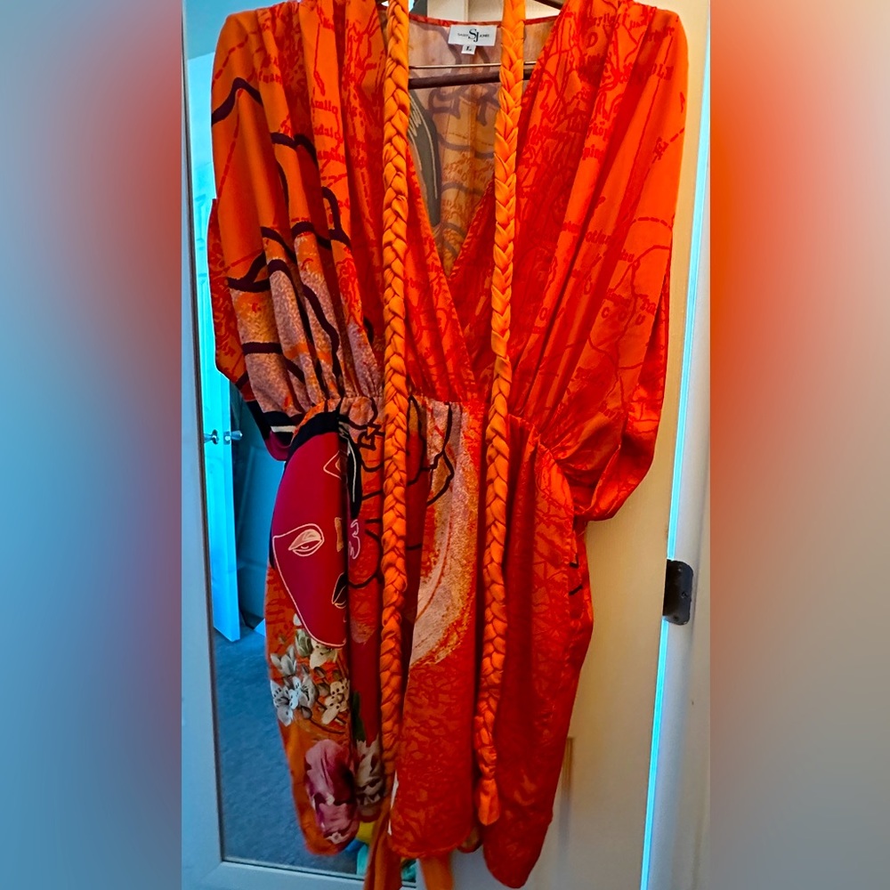 Sassy Jones Tori Romper - Orange